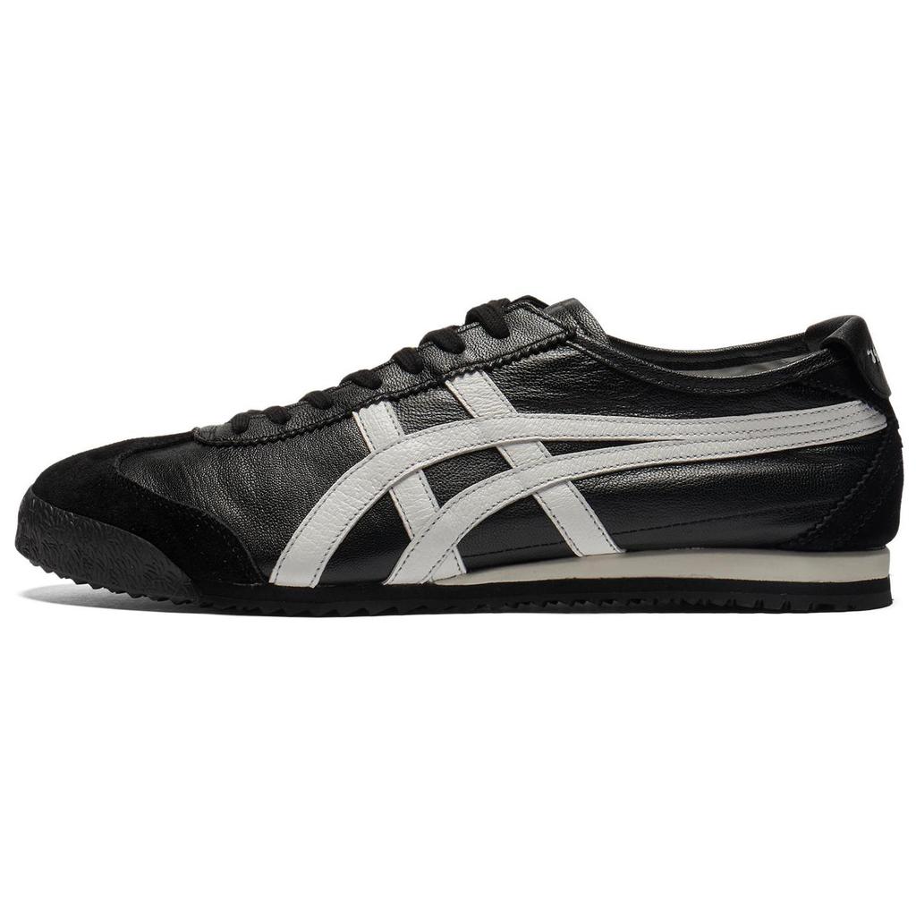 ONITSUKA TIGER Mexico 66 Nm Comfortable Versatile Non-Slip Wear-Resistant Low-Top Casual Shoes Unisex Sneaker Black White 1183C319-002
