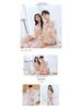 Han Yatong Silk Couple Pajamas Set: Autumn Long Sleeve Cardigan Homewear