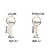 50Pcs/Lot Key Ring Key Chain Round Split Keyfob Keyrings With Jump Ring For Keychain Pendants DIY Jewelry Making Accessories
