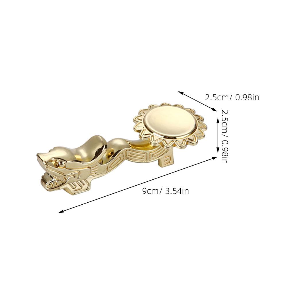 

Zinc Alloy Chopstick Rest Dragon Head Design Smooth Surface Sturdy Tableware Holder for Home Wedding Party Gift Golden золотистый