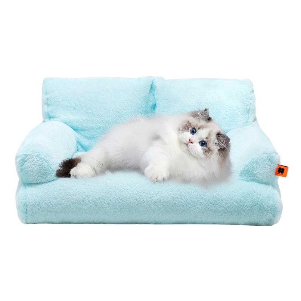 Cat Nest Pet Bed Warm Washable Cat Bed Plush Puppy Bed Small Dog Sofa With Anti-Slip Bottom Pet Bed For Small Medium Dogs Cats