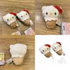 Hello Kitty Plush Toy Ice Cream Cone Charm For Backpacks And Gifts