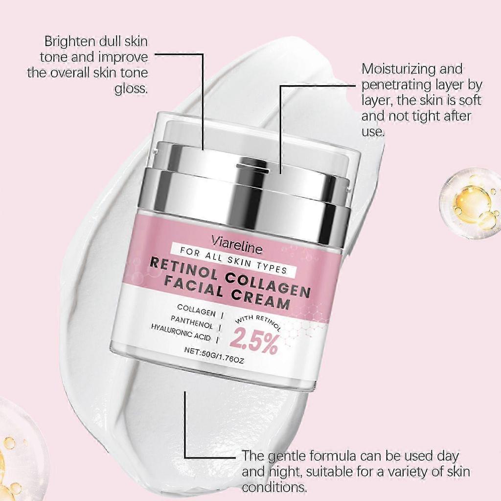 Retinol Facial Moisturizing Anti-Wrinkle Cream with Collagen and Hyaluronic Acid Instant Lifting Cream for Men and Women