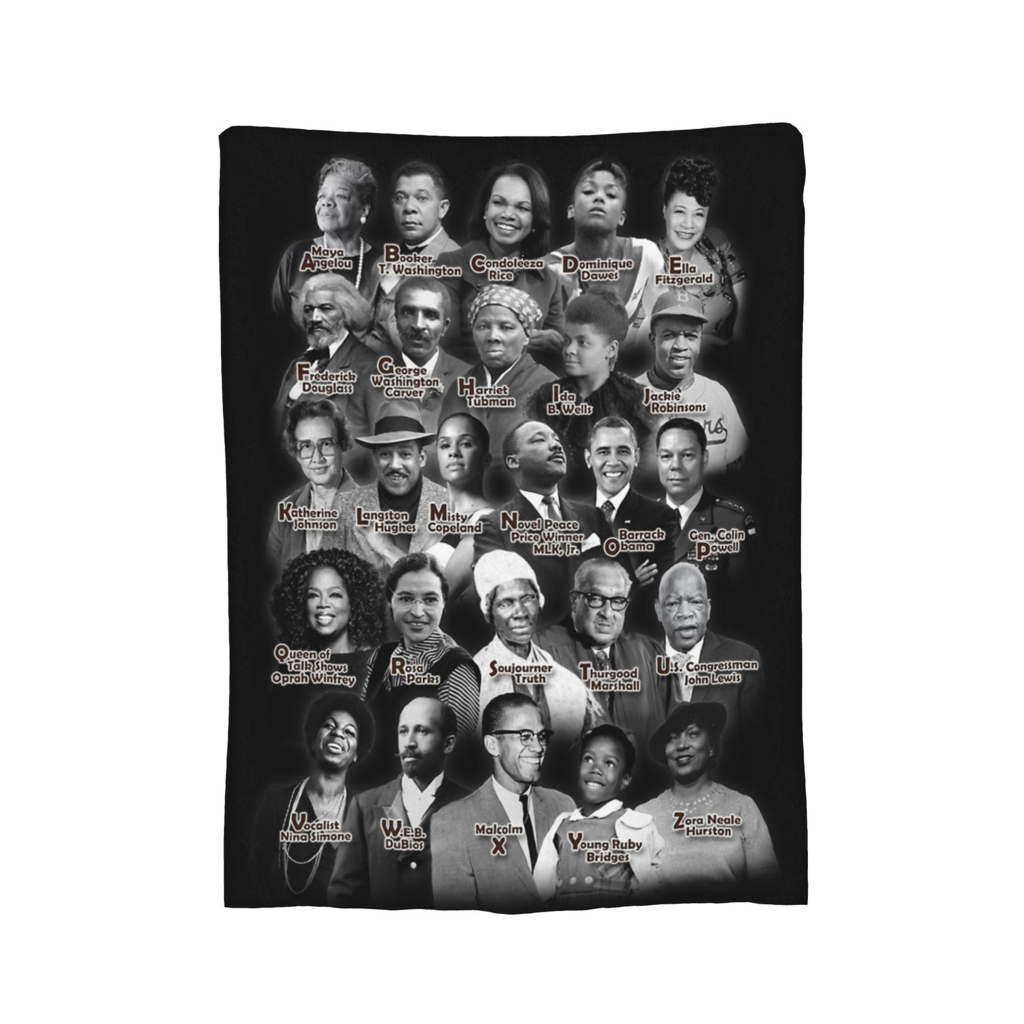 

Black Pioneers Black History Blanket Fuzzy Novelty Warm Throw Blanket for Bed Sofa Winter 75x90cm