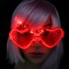 LED Light-up Flashing Glasses: Square, Heart-shaped, Venetian Blind Styles