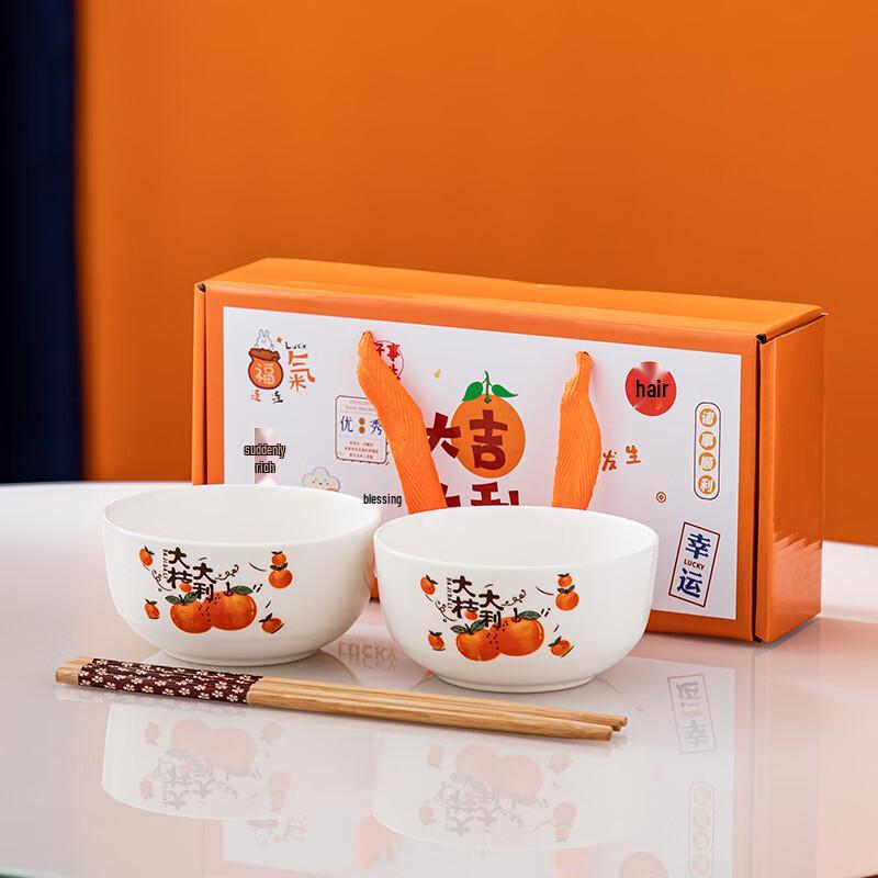 Blue and White Porcelain Dinnerware Gift Set