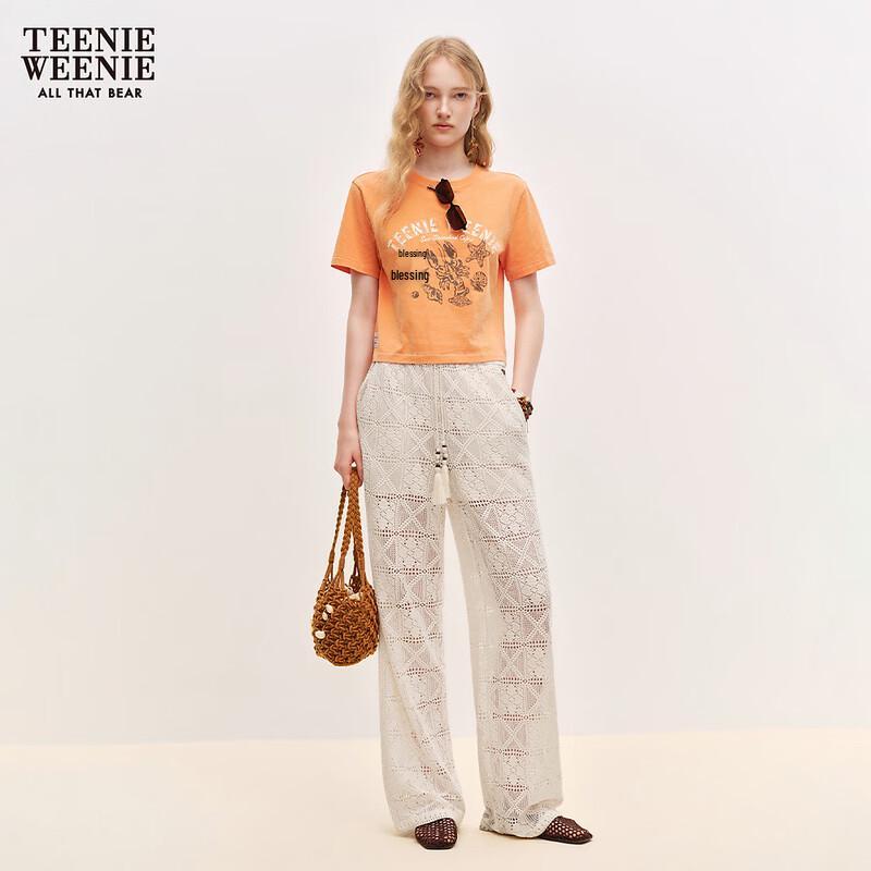 Teenie Weenie Women's Bear Letter T-shirt