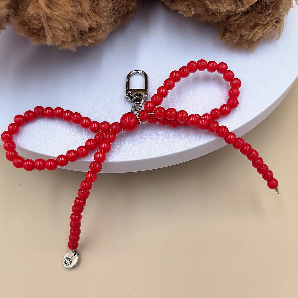 Посеребренный брелок-подвеска Love Bow для телефонов - изысканный небольшой подарочный аксессуар