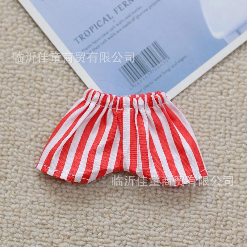 Labubu Doll Clothing Headmaster Dog Floral Dress 17cm Plush Doll Clothing Accessories Labubu I II Idol Doll Sitting Party