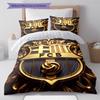 Cartoon Pattern Bedding Quilt Set Quilt Cover Pillowcase Home Decoration Birthday Gift (1 * Duvet Cover + 2 * Pillowcase, Without Core)