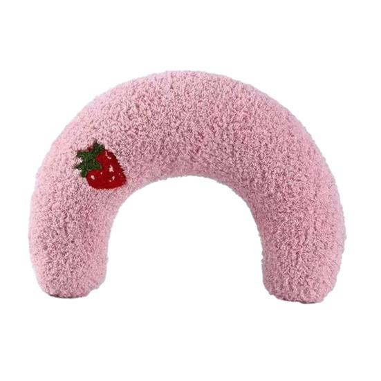 U-Shaped Pet Pillow Cat Sleep Pillow Soft Plush Neck Support Cushion Pet Snuggle Pillow for Puppies Kittens