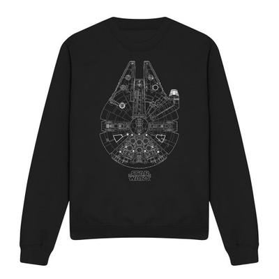 STAR WARS Unisex Adult Millenium Lines Sweatshirt