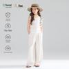 Mucmukn Girls' Tencel Linen Henley Vest