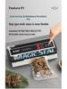 Compact Food Vacuum Sealer, 5mm Sealing Width, Ideal for Plastic Bags and Household Use, Free Shipping