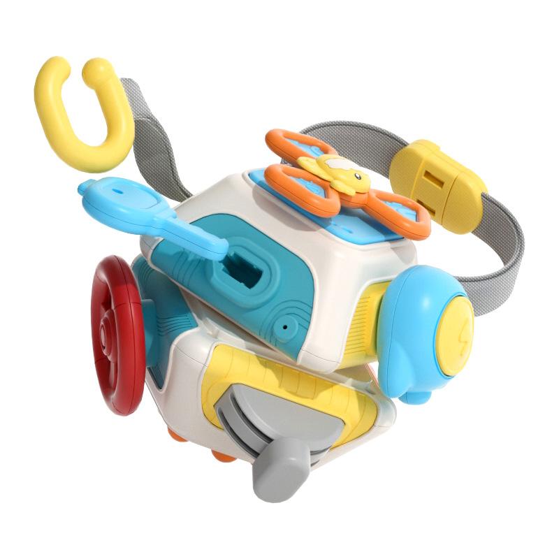 6 In 1 Busy Cube Montessori Toys Toddler Airplane Car Travel Toy Sensory Activity Busy Board Educational Learning Toys For Kids