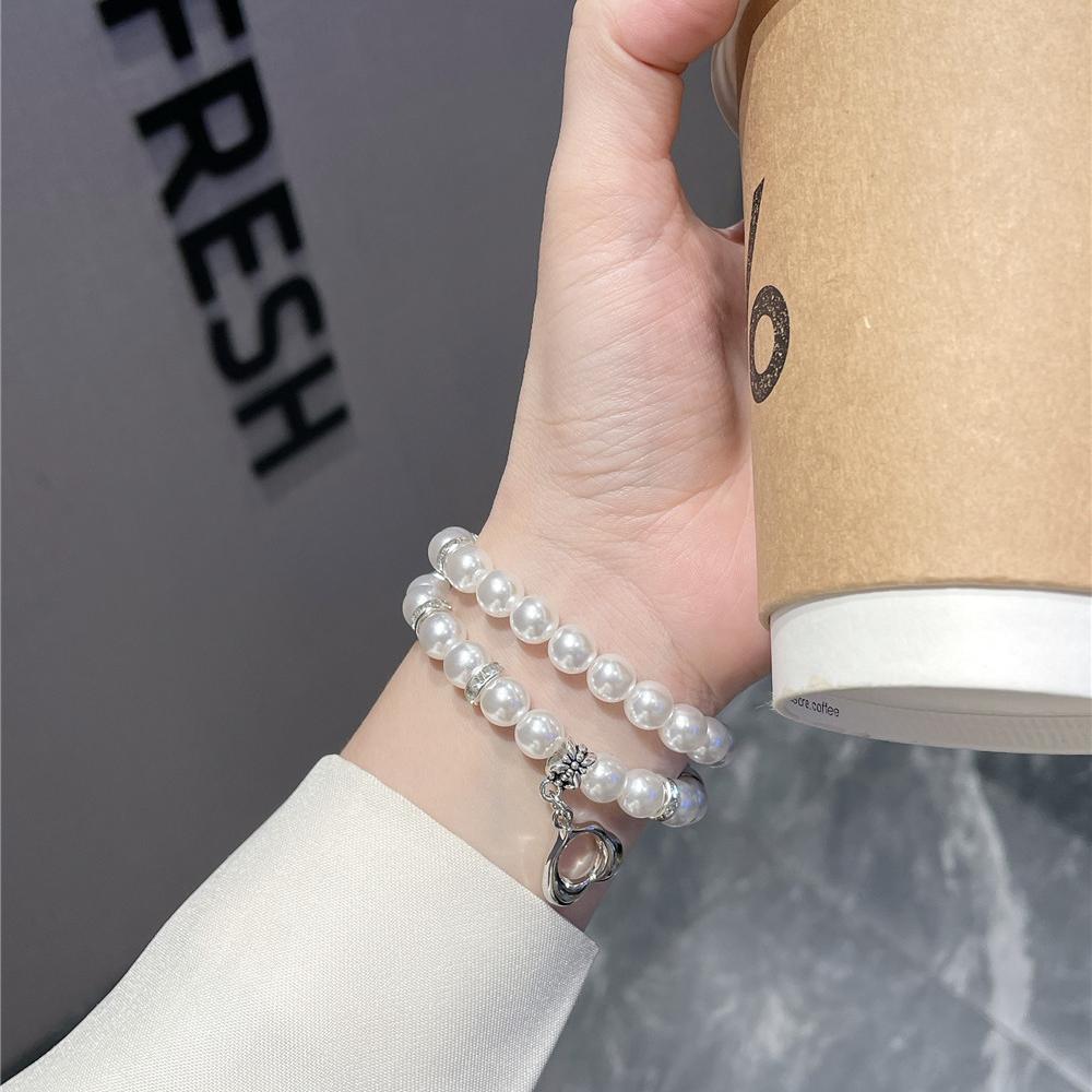 Luxury Pearl Band for Apple Watch Series Ultra 9 8 7 6 5 4 3 Se Watch Bracelet Pendant for IWatch Ultra/2 41 45mm 38mm 42mm 40mm 44mm 49mm Accessories