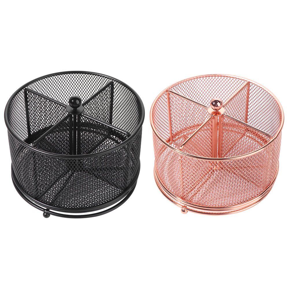 Hollowed-out Makeup Brush Storage Bucket 4 Compartments Desktop Storage Container  Girl Gift