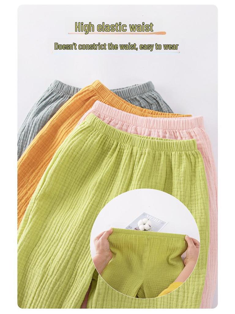 Baby Cotton Bloomers for Boys & Girls - Lightweight, Anti-Mosquito Pants for Spring, Summer & Autumn