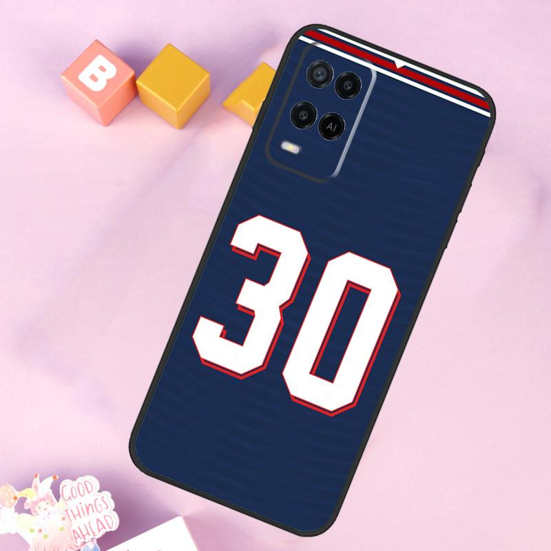 FootBall Number 10 7 For OPPO A78 A98 A58 A5 A9 A53 A17 A57 A77 A16 A76 A96 A54S A74 A94 A15 A52 A72 A93 Case