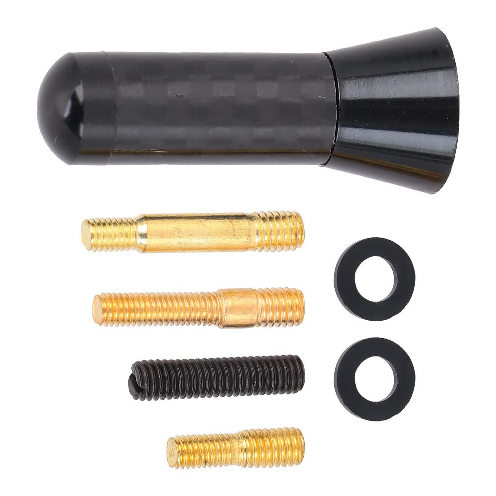 3.5cm1.4in Antenna Short Aluminium Alloy Carbon Fiber Automobile Modification Universal