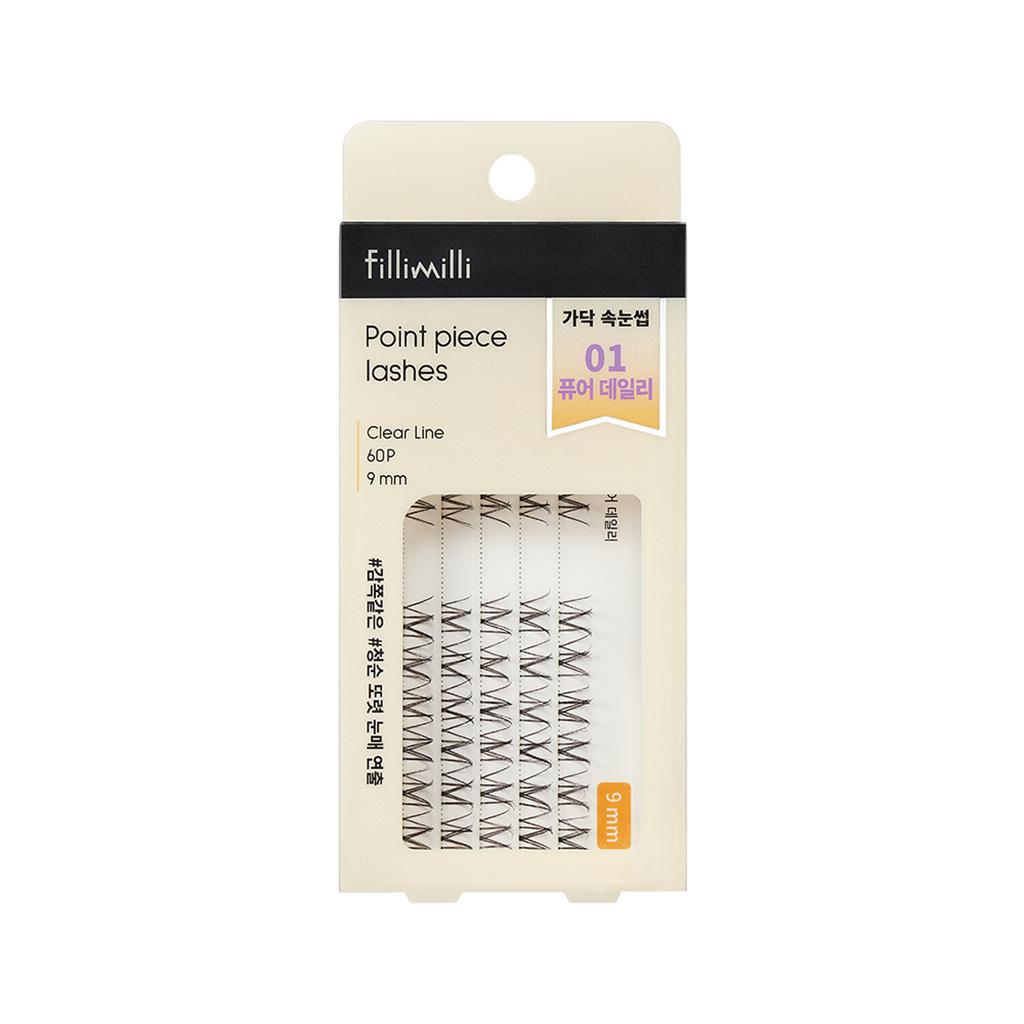 FILLIMILLI Ensemble de faux cils en pointe (+ Pince à épiler)