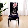 Geometric Dining Chair Cover Spandex Elastic Chair Slipcover Case Stretch Chair Covers for Party Hotel Banquet Dining Room Decor