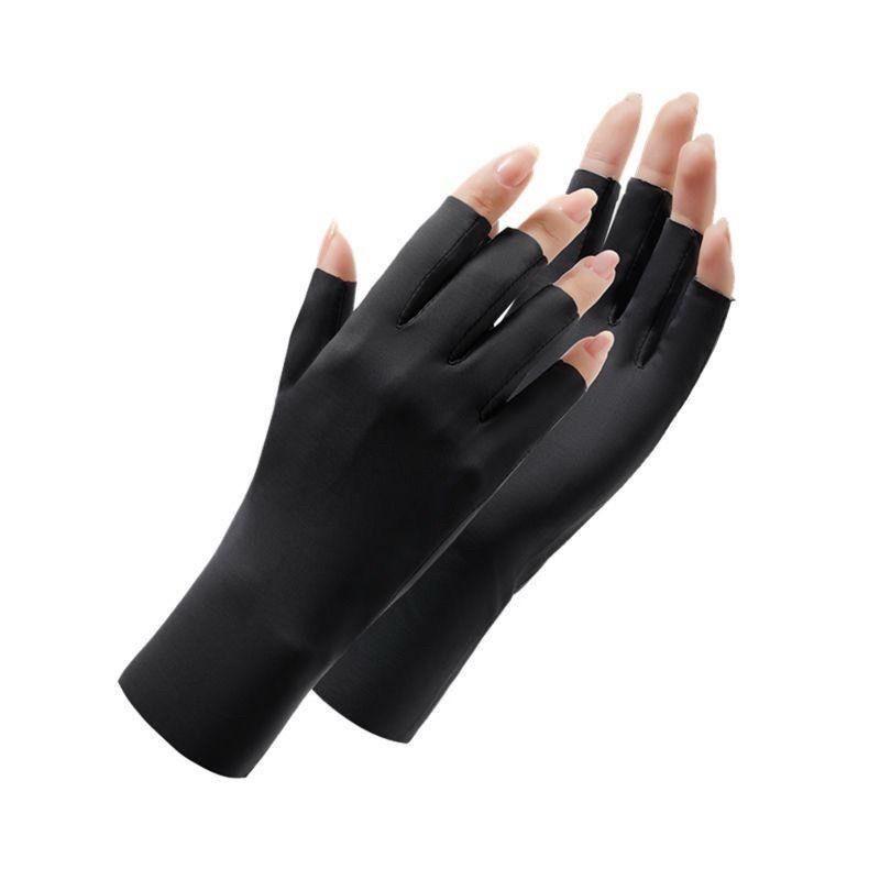 Women's UV Protection Cycling Ice Silk Sleeves with Extended Sun Protection