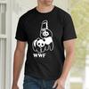 New Mens Fashion Wwf Panda Tshirt Funny Humor Crew Neck Short Sleeve Tee