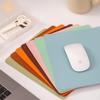 Anti-Slip Solid Color Leather Mouse Pad - Simple Desk Mat