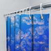 Underwater Jellyfish Shower Curtain Blue White Ocean Fish Printed Fabric Bathroom Decor For Home Bath Spa 72X84 Inches With Rod