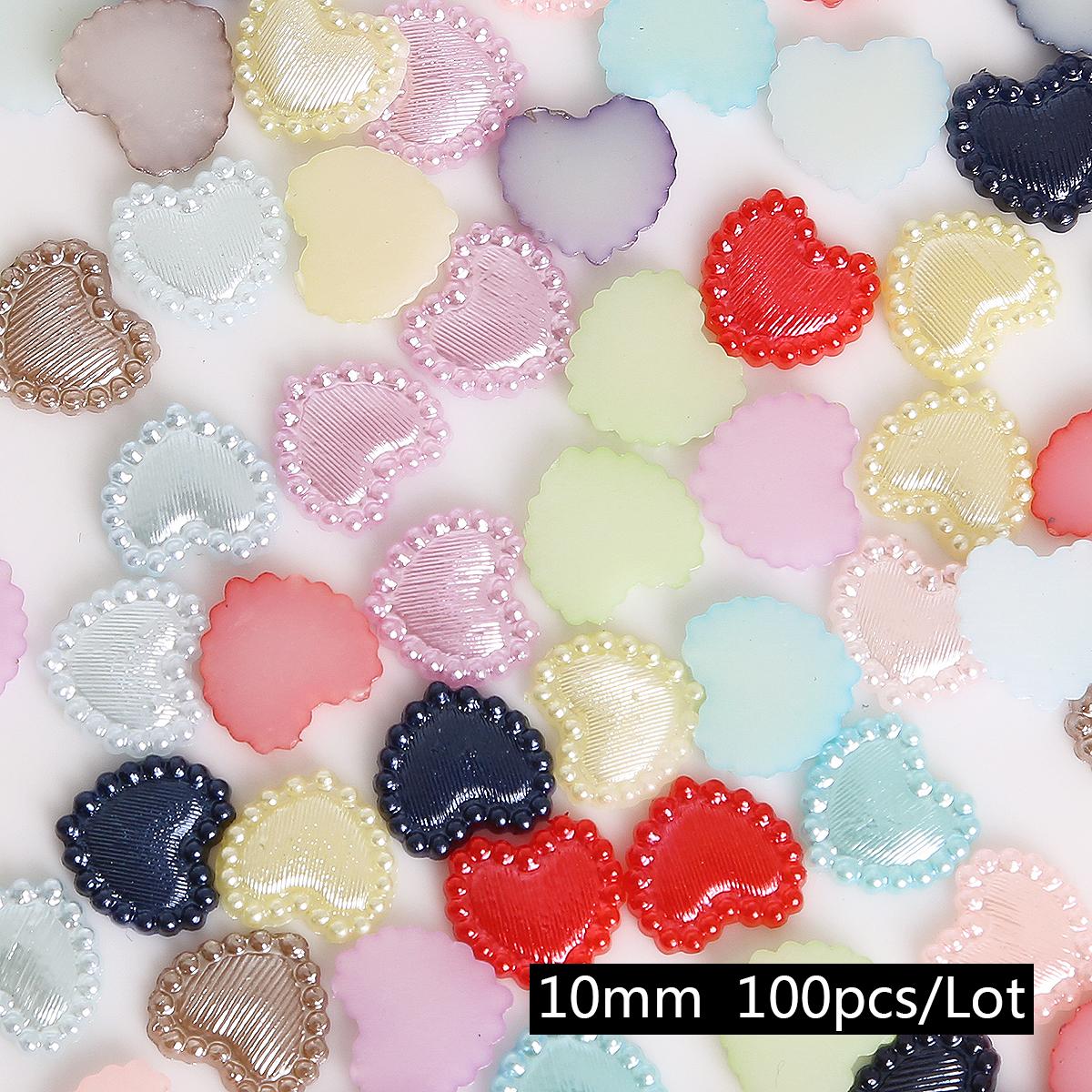 

50-100 шт./пакет 10/14 мм случайные разноцветные бусины в форме сердца с плоской спинкой, пластиковые бусины из АБС-пластика для рукоделия, украшения для скрапбукинга, шитье одежды, аксессуары для одежды 14mm 50pcs разноцветный