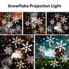 Projecteur de Noël Lumière de Scène Lampe de Projection Flocon de Neige Lumière de Projection de Scène Rotative Extérieure Pour Chambre à Coucher Nouvel An