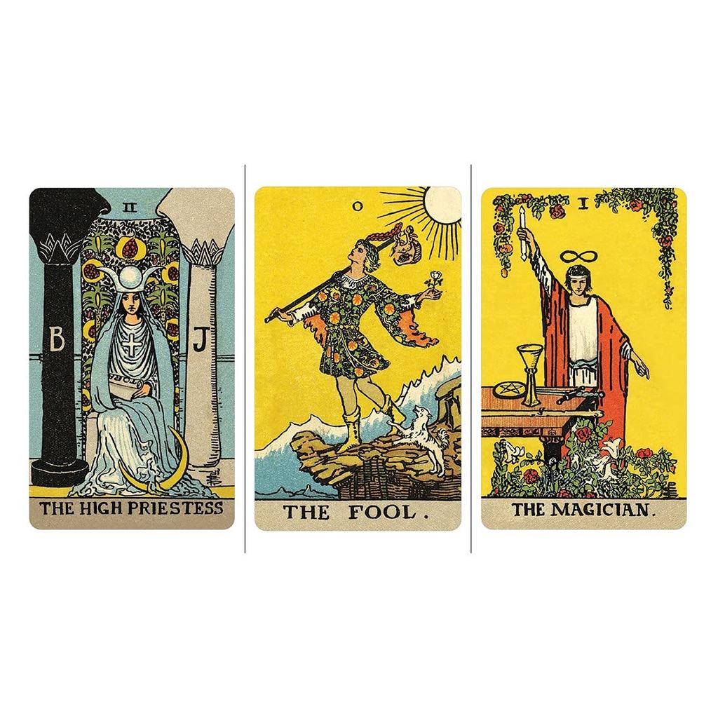 Kancharo Tarot Set Borderless Includes Japanese Tarot Card Instructions Pouch 84-Card [Smith-Waite Tarot Edition] & (Authentic)