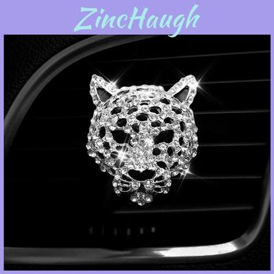 Neuer Leopard Auto-Lüftungsschlitz Parfüm Aromatherapie Clip Mit Diamant Leopardenkopf Personalisierte Auto-Innenraumdekoration