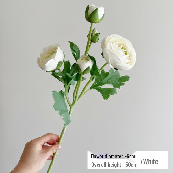 High-Quality Silk Ranunculus, Lotus, and Peony Artificial Flowers for Home Decor or Photography Props