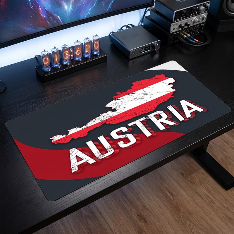 Austria Football Crest Mouse Pad, Extended Non Slip Rubber Desk Mat for Gaming Office Laptop Fan Gift