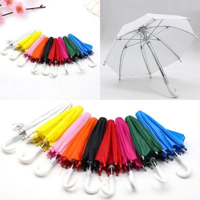Accessory Rain Mini Solid Umbrella Play Toy Girls Doll Color Beads Kids Gift Toys Hobbies