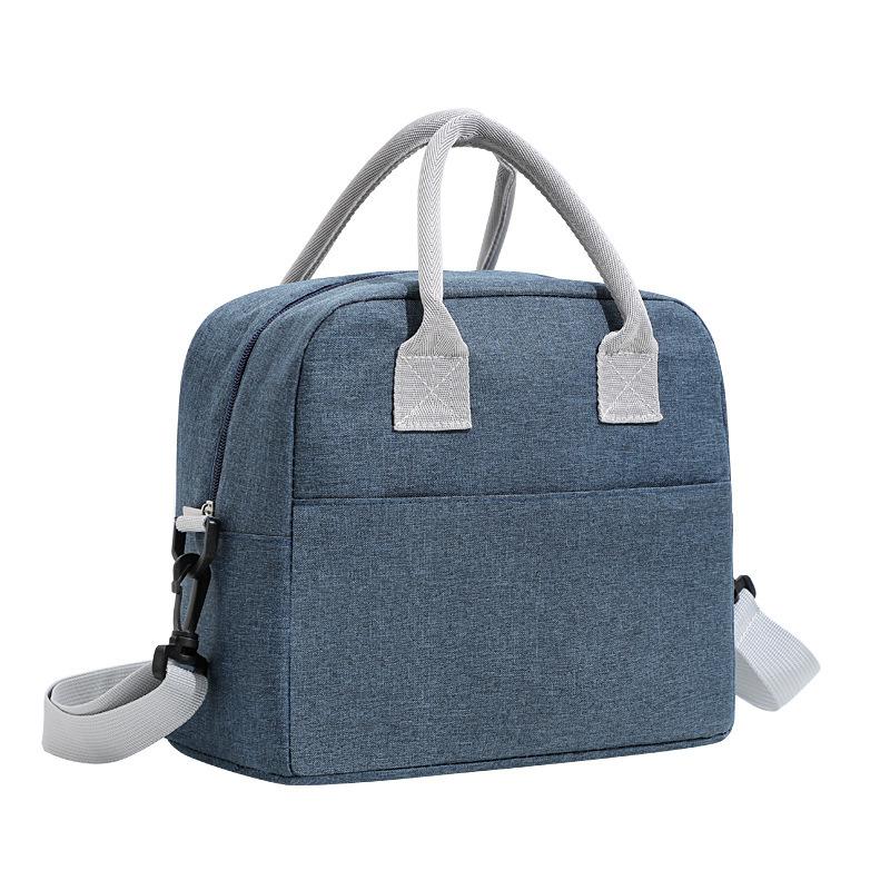 Portable Lunch Bag Cooler Tote Hangbag Picnic Insulated Box Canvas Thermal Food Container Men Women Kids Travel Lunchbox
