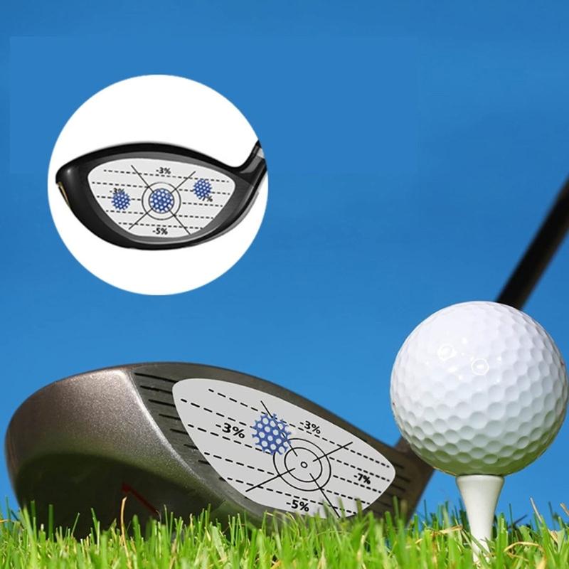 Golf Impact Tape Self-Teaching Sweet Spots and Consistency Analysis Golf Club Face Stickers Training Aids for Golfer