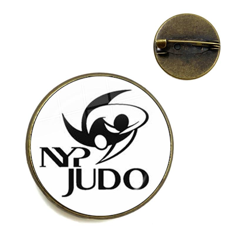 2021 Trendy Sports I Love Judo Brooches Pins Men Women Karate Jewelry High Quality Handmade Badge Brooch Gift