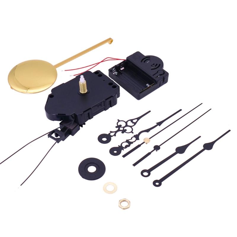

Pendulum Clock Mechanism Replacement Kits Clock Movement with Pendulum and Chimes Music Box Included 2 Set of Hands 1