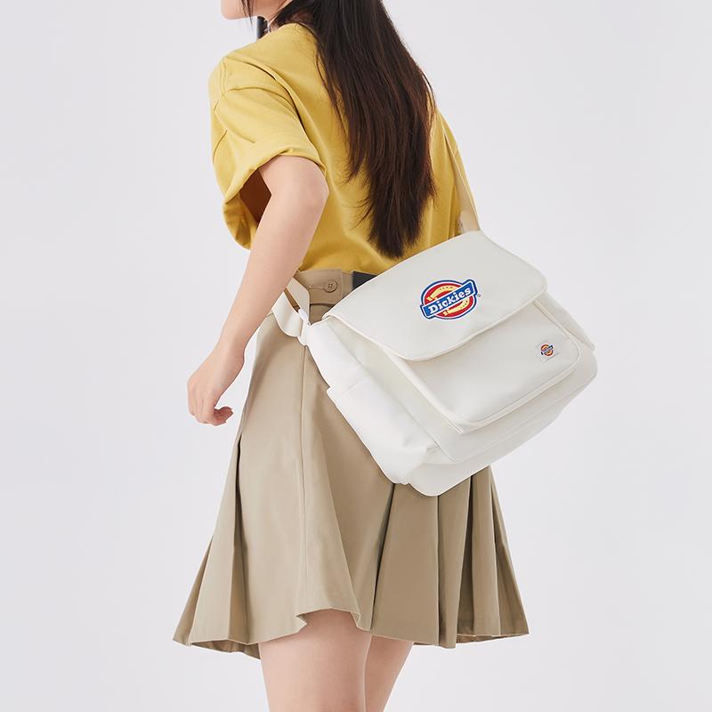 New Dickies Polyester Crossbody Bags Large Women's Ecru 234F90LMY25WH01