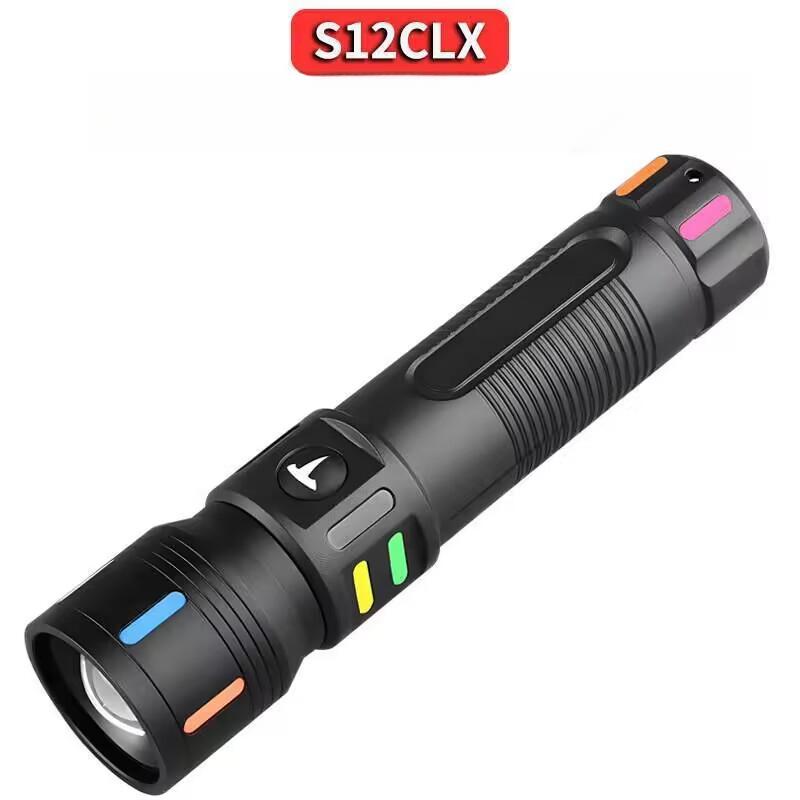 8000LM Zoomable Flashlight,Type-C Rechargeable,3 Modes, Adjustable Focus,Portable Torch for Camping Cycling Emergency,rechargeable