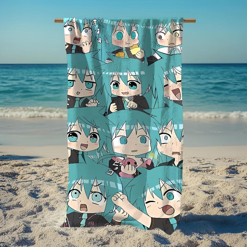 Cartoon Towel Beach Quick Dry Pool Camping Towels M-MikueS-ES Travel Soft Gift Gym H-HatsuneS-ES Shower Sports