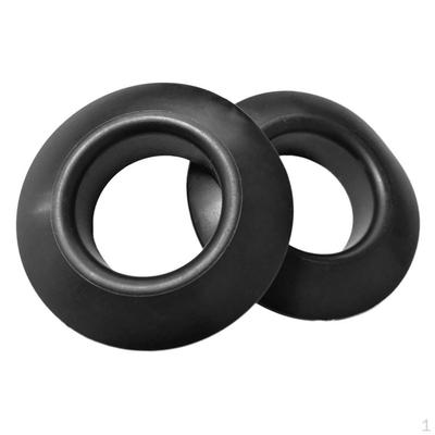 2 Pieces Black Rubber Paddle Drip Rings Universal for Kayak and Canoe Paddles