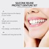 Premium Custom Silicone Denture Set, Soft Silicone Full Upper and Lower Dentures, Comfortable and Durable Dentures 1 Set