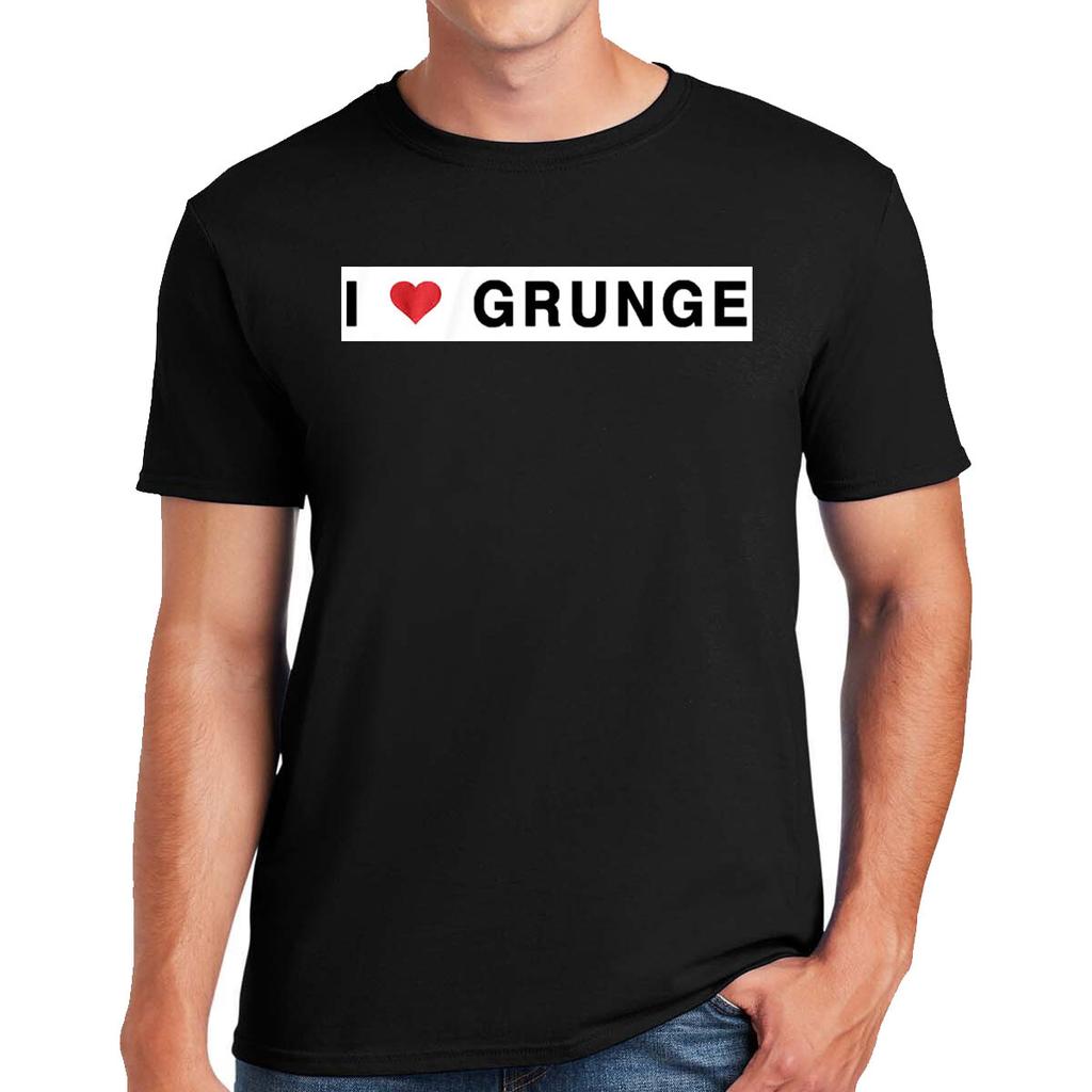 I love grunge tshirt 100 cotton mens s to 5xl top tee