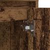Nightstand with LED Lights Reclaimed Wood Look 38x34x50 cm