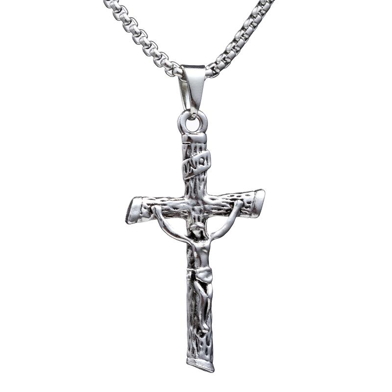 Jesus Cross Necklace Robot Dinosaur Pendant Fashion Charm Whale Screw Man Motorcycle Bear Sweater Chain Jewelry For Men Gifts