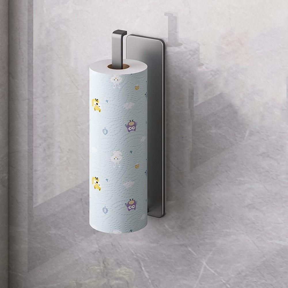 White/Black/Grey Fresh Film Storage Rack Carbon Steel Paper Towel Holder Cabinet/Cupboard